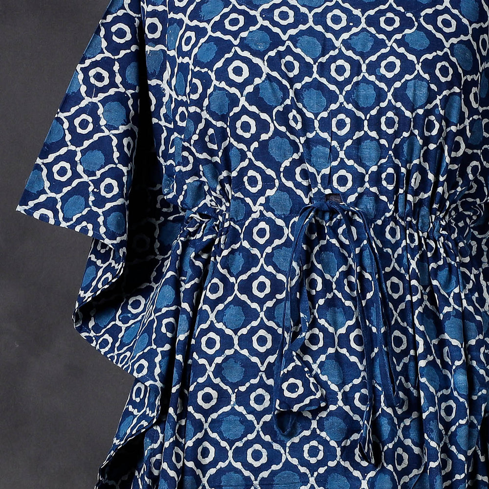 block printed kaftan 