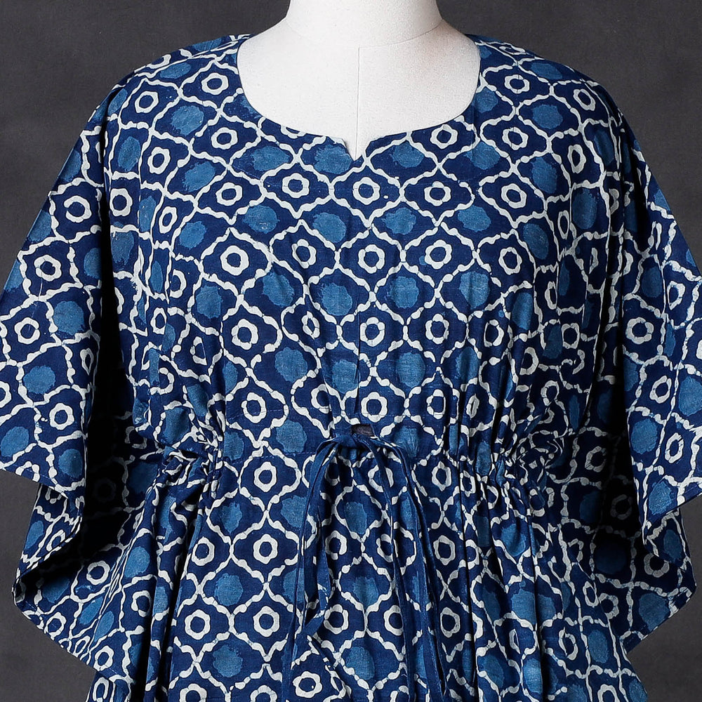 block printed kaftan 