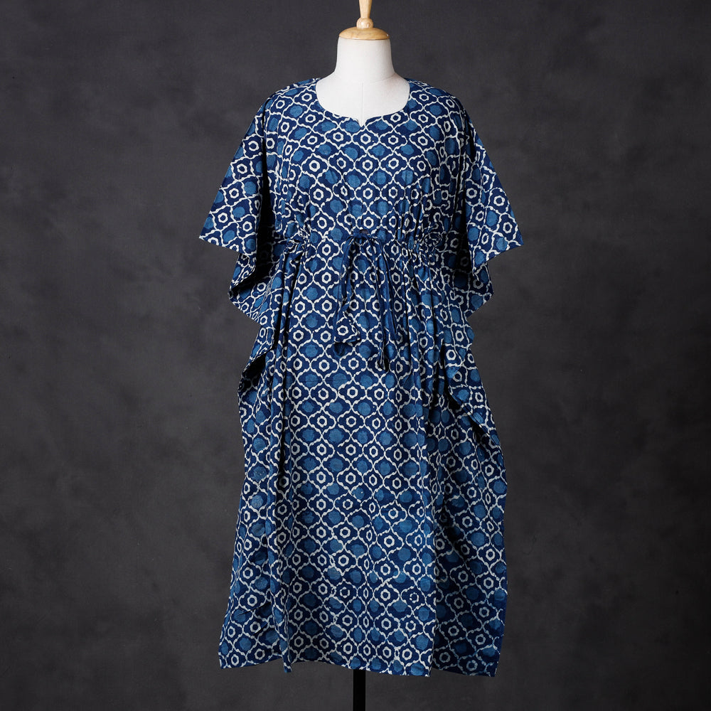 block printed kaftan 