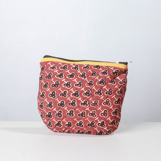 Handmade Cotton Fabric Quilted Utility Pouch