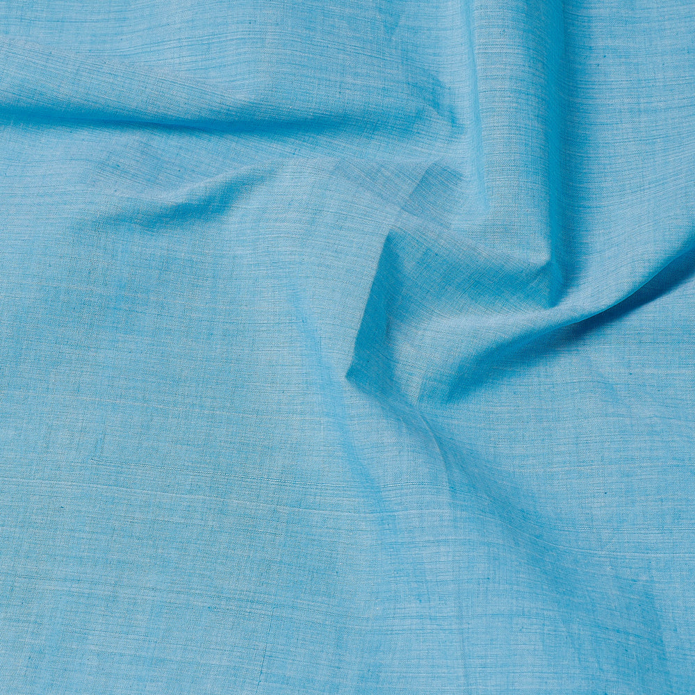 Blue - Original Mangalagiri Handloom Cotton Precut Fabric (1 meter)