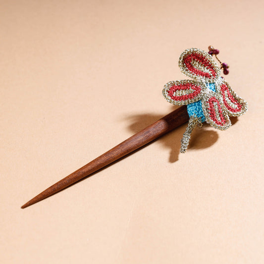 Samoolam Handmade Crochet Hairstick ~ Dragonfly
