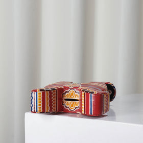  Double Horse Handcrafted Leather Money Bank 