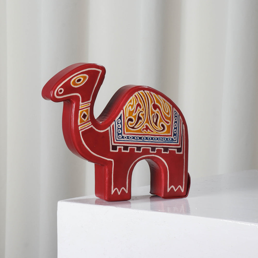 Camel - Handcrafted Leather Money Bank