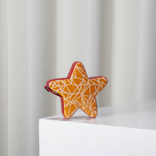 Star- Handcrafted Leather Money Bank
