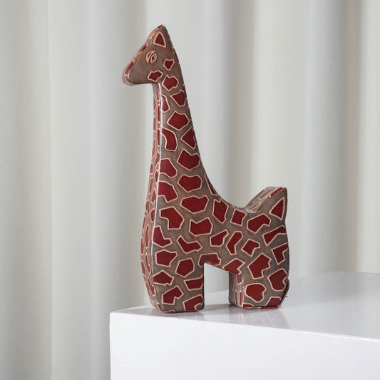 Giraffe - Handcrafted Leather Money Bank