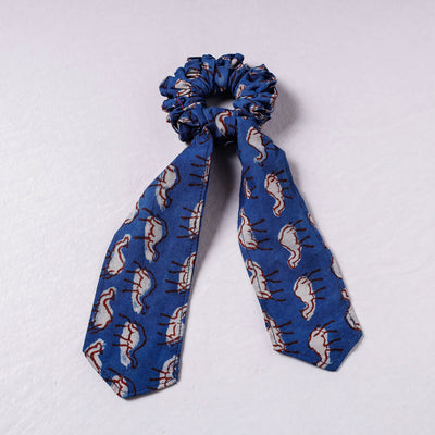 Bindaas Print Cotton Elastic Hair Bands/Scarf Ponytail Holder/Scrunchie Ties