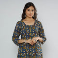 Buy Kalamkari Block Printed Cotton Long Kurta For Women