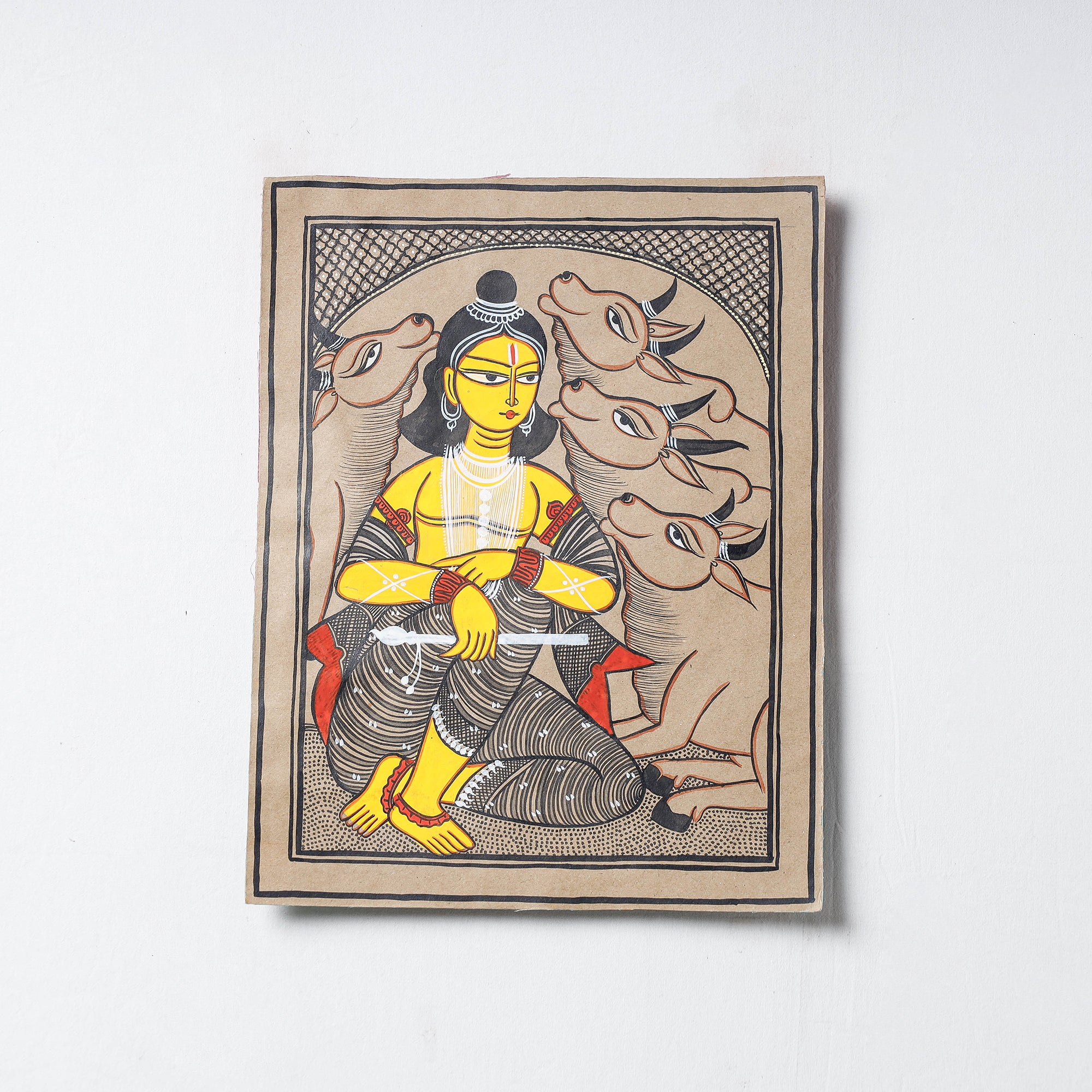  Handpainted Patua Painting by Laltu Chitrakar 