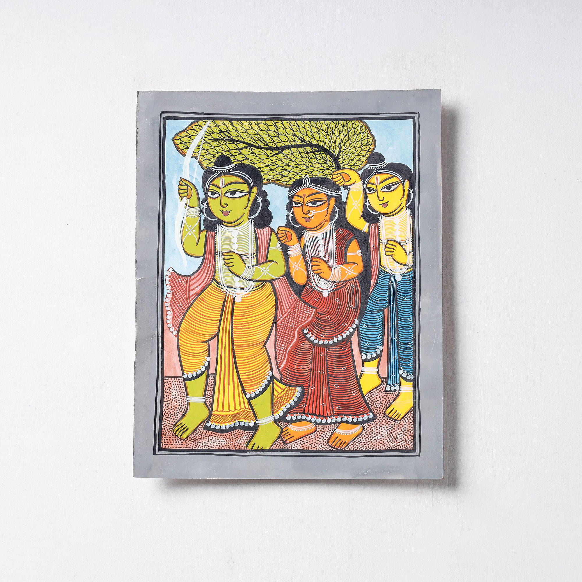  Handpainted Patua Painting by Laltu Chitrakar 