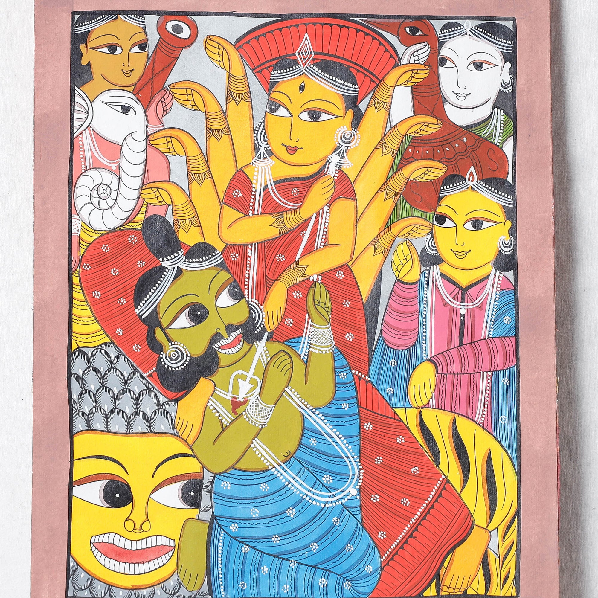  Handpainted Patua Painting by Laltu Chitrakar 