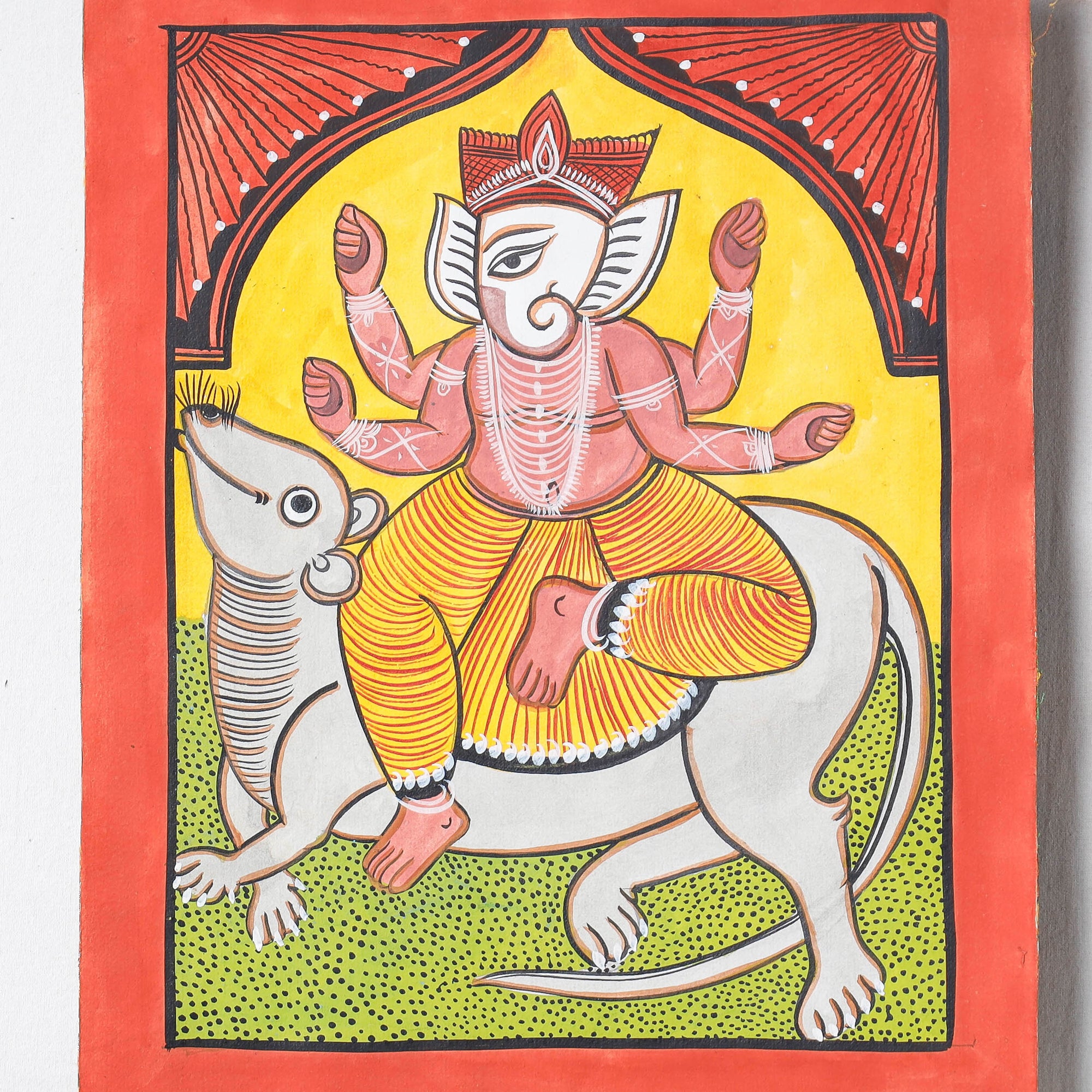 Handpainted Patua Painting by Laltu Chitrakar 