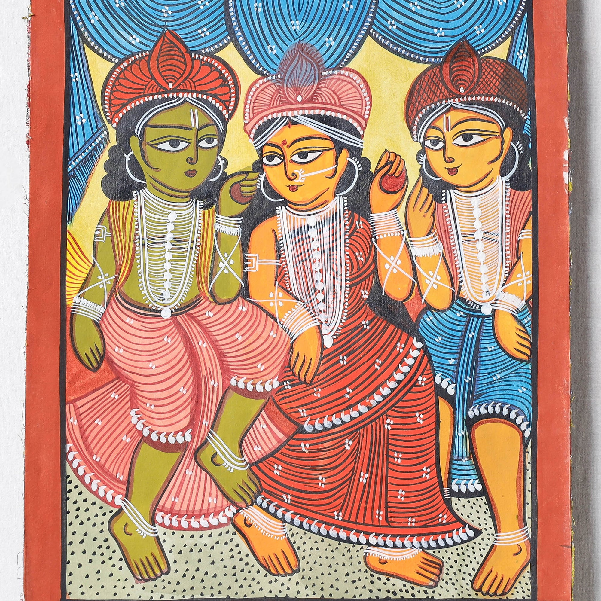  Handpainted Patua Painting by Laltu Chitrakar 
