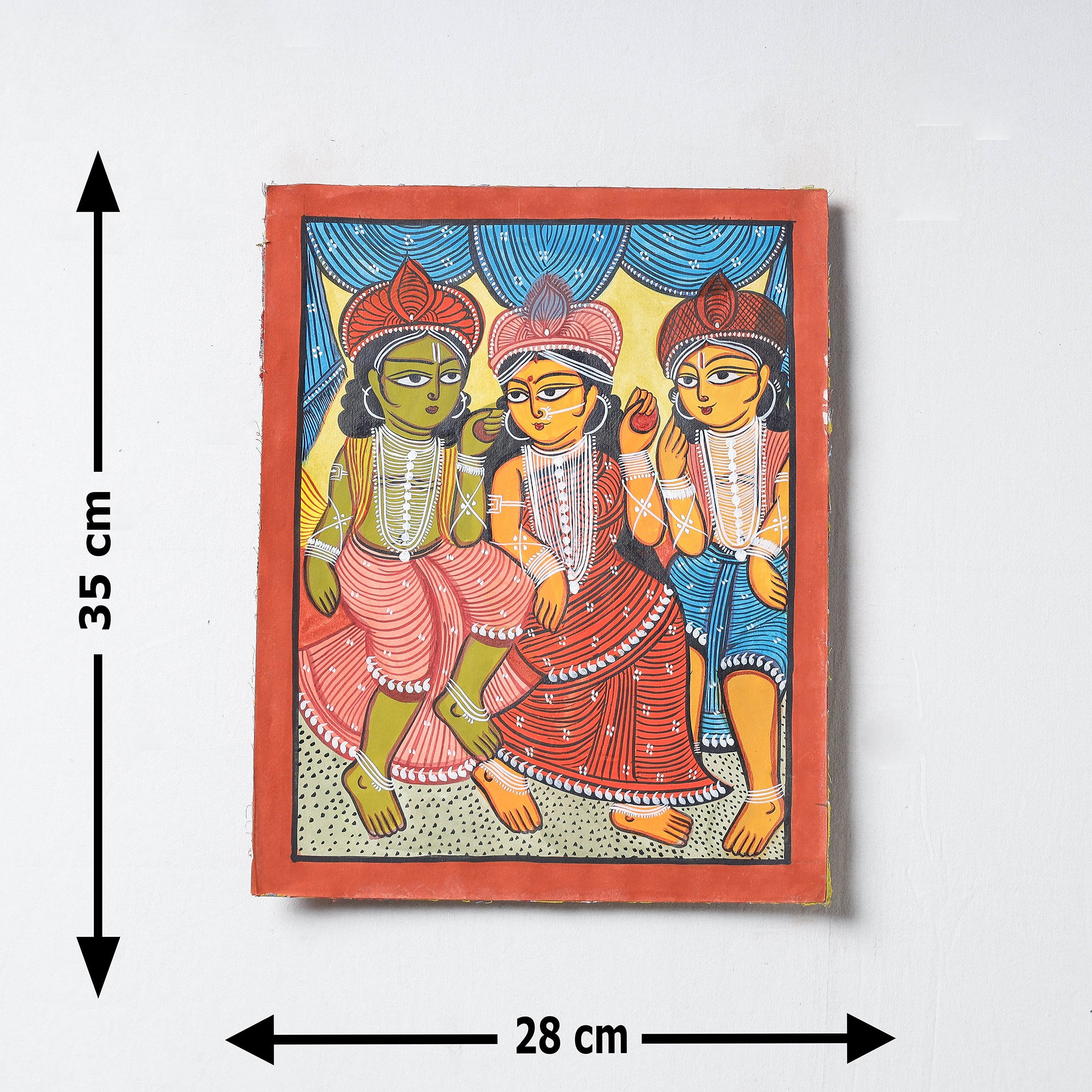  Handpainted Patua Painting by Laltu Chitrakar 