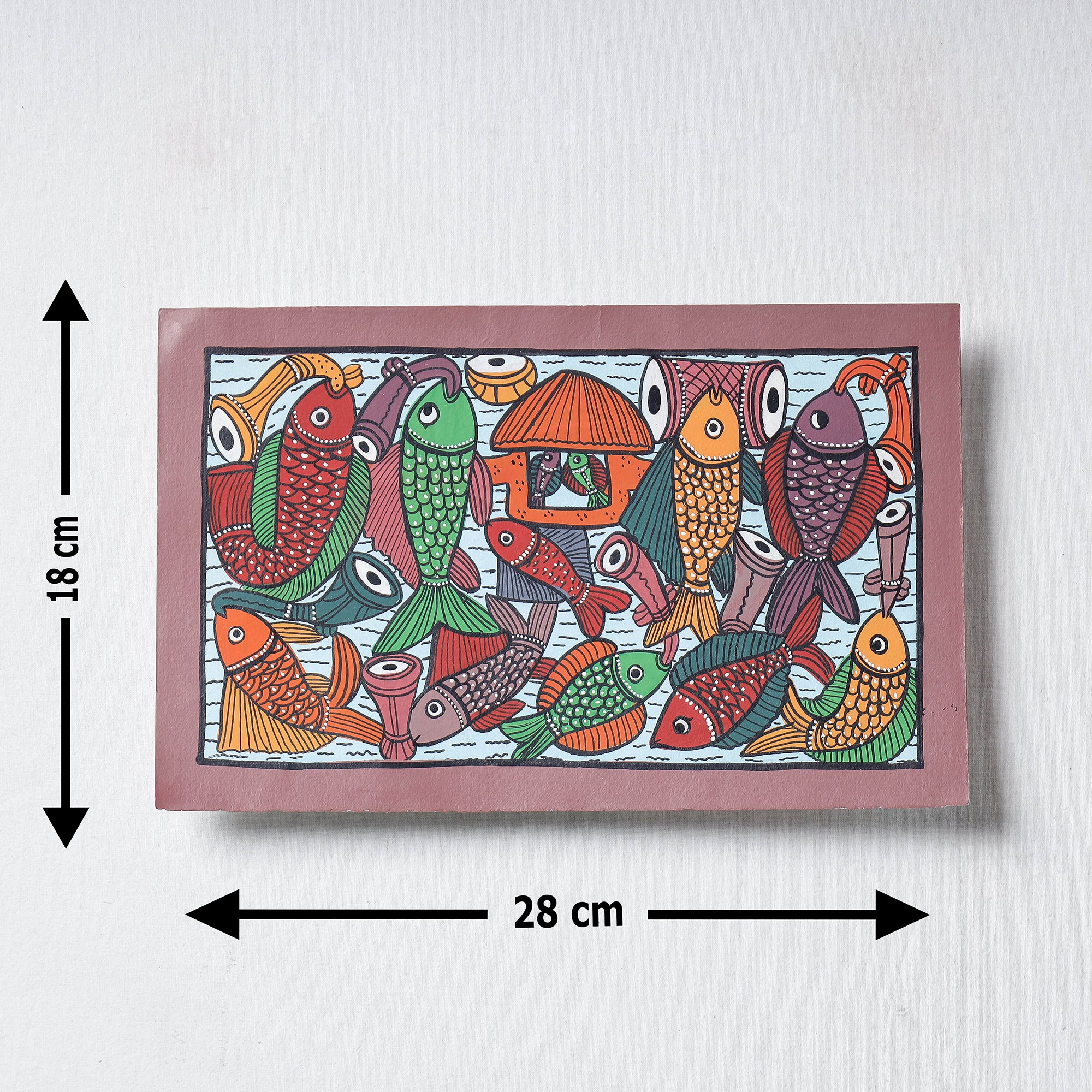  Handpainted Patua Painting by Laltu Chitrakar 