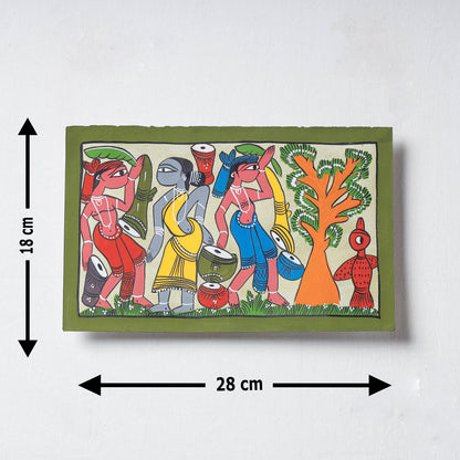 Handpainted Patua Painting by Laltu Chitrakar (7 x 11 in)