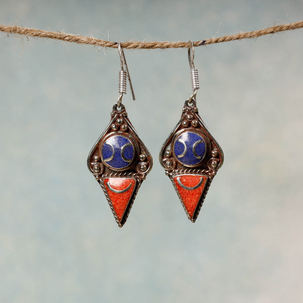 Ethnic Tribal Tibetan Earrings from Himalayas