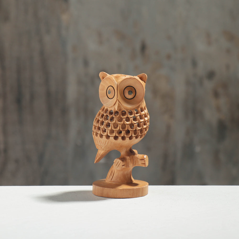 owl wood sculpture