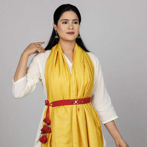  Mirror Work Kutch Embroidery Fabric Belt 