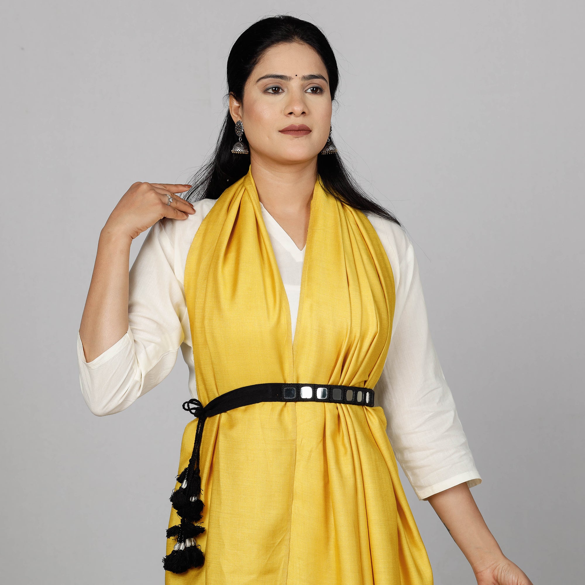  Mirror Work Kutch Embroidery Fabric Belt 