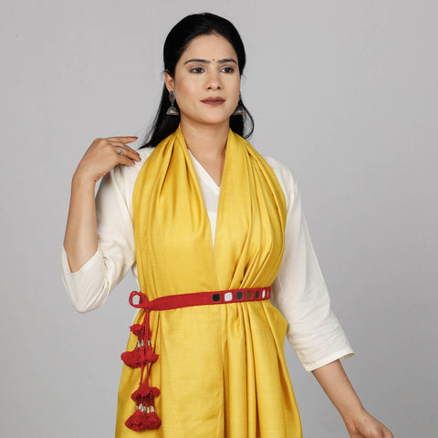  Mirror Work Kutch Embroidery Fabric Belt 