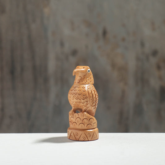 Bird - Hand Carved Kadam Wood Sculpture (4.3 in)