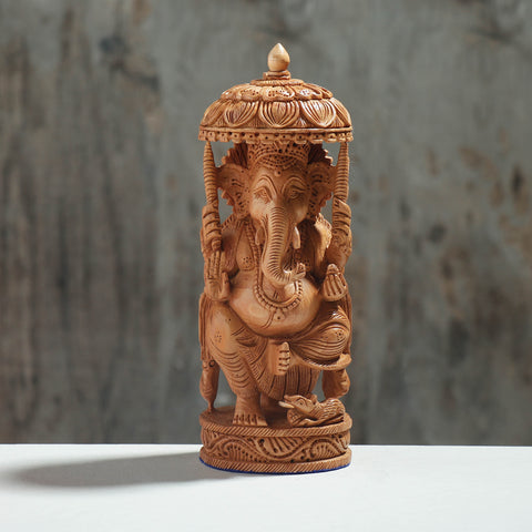 Ganesha Wood Sculpture