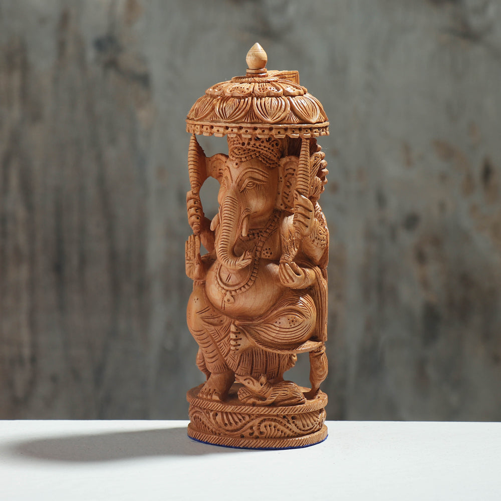 Ganesha Wood Sculpture