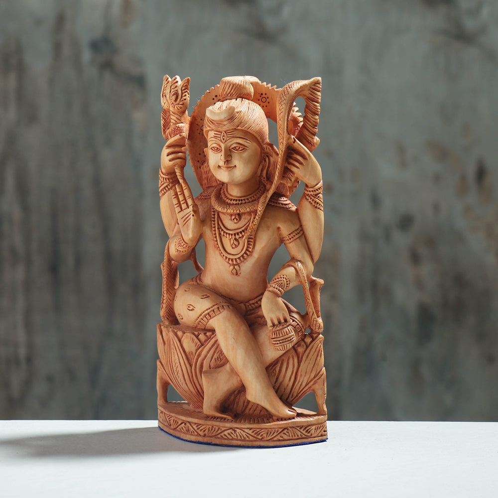  Handcarved Kadam Wood Sculpture 