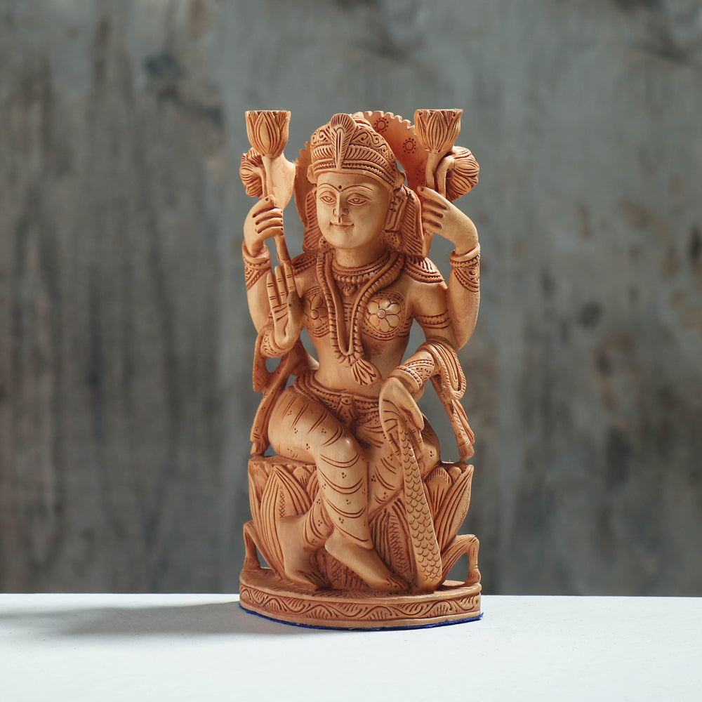  Handcarved Kadam Wood Sculpture 