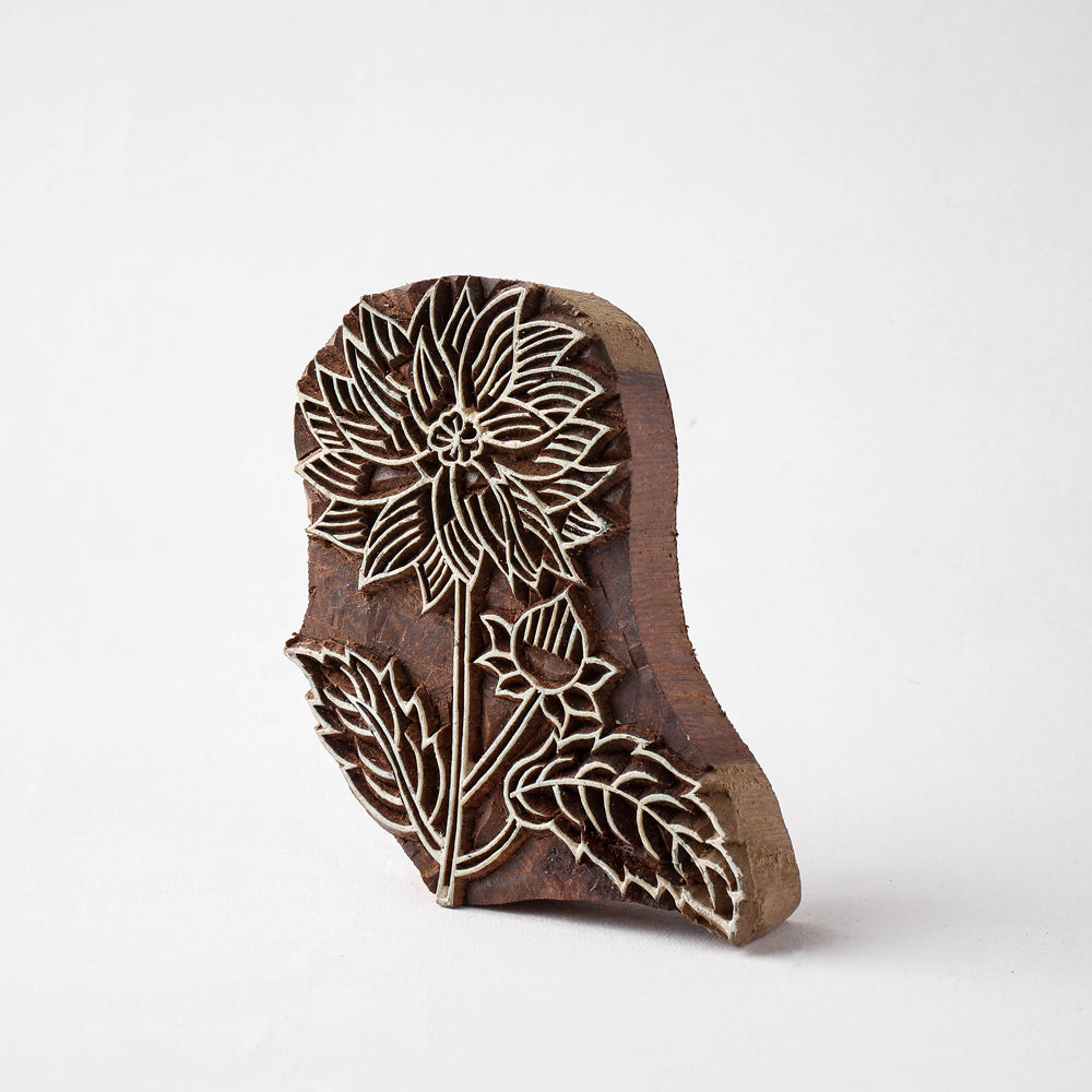 hand carved wood block