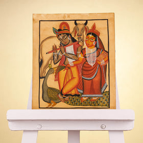  Traditional Kalighat Painting by Laltu Chitrakar Online in India at iTokri.com 