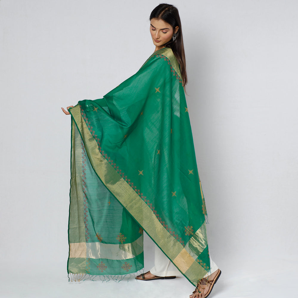 embroidery maheshwari silk dupatta