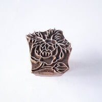 hand carved wood block