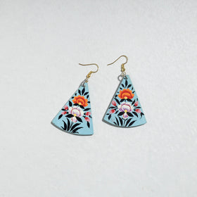 Buy Floral Handpainted Wooden Necklace Set Online l iTokri.com