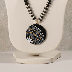 Buy Miniature Hand-painted Wooden Necklace With Beads Online at iTokri.com