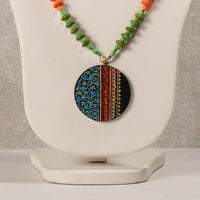 Miniature Handpainted Wooden Necklace With Beads