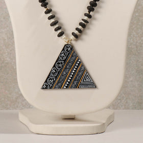 Buy Miniature Hand-painted Wooden Necklace With Beads Online at iTokri.com