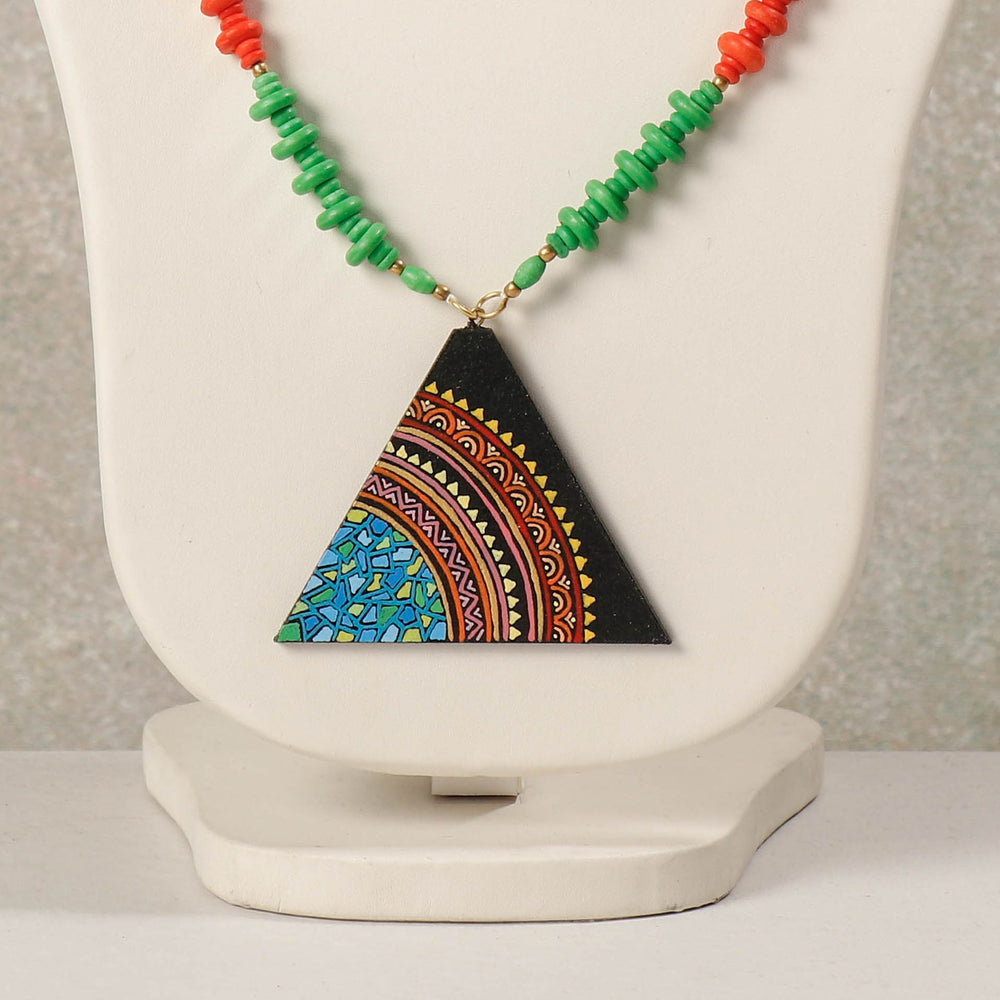 miniature handpainted necklace