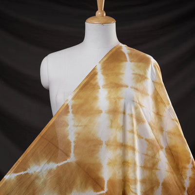 Brown - Shibori Tie-Dye Soft Cotton Fabric
