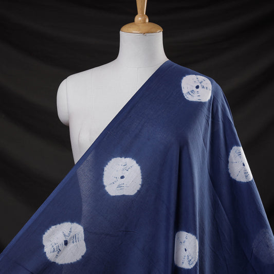 Blue - Shibori Tie-Dye Soft Cotton Fabric