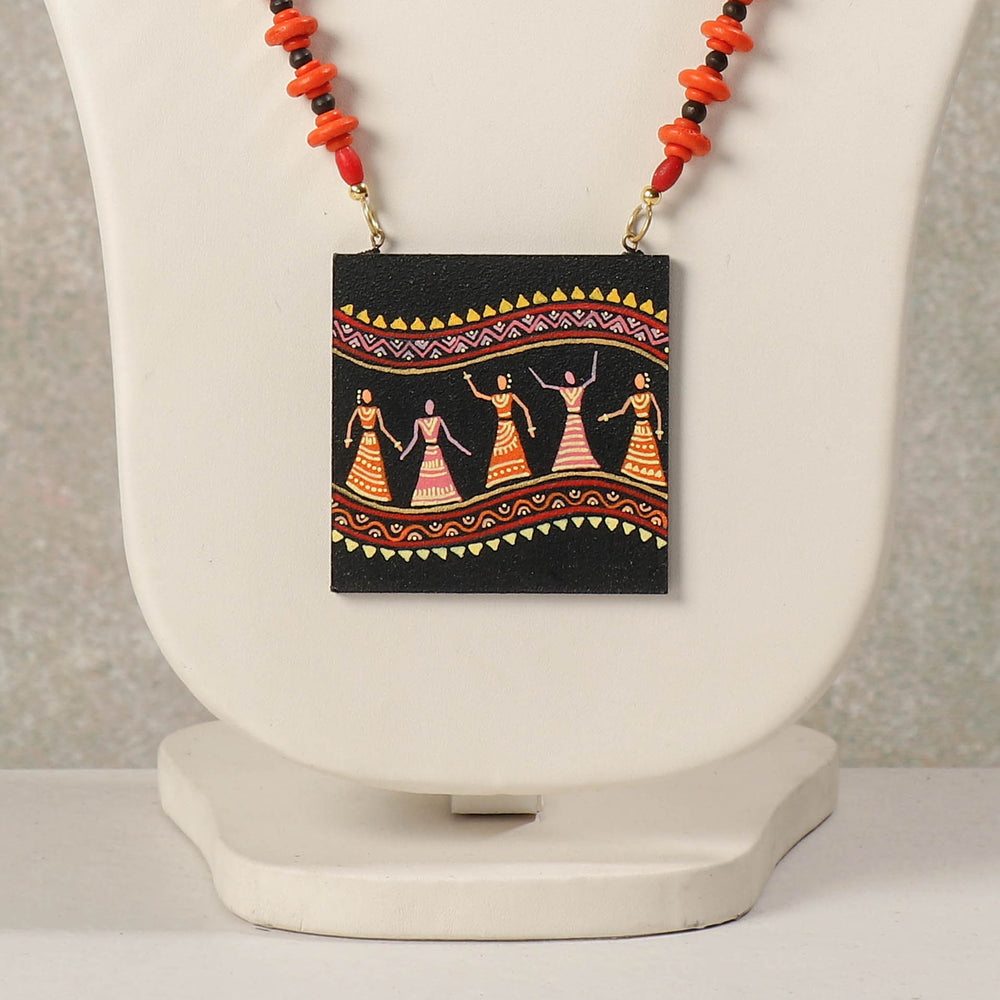 miniature handpainted necklace