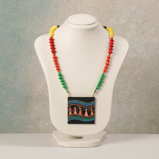 miniature handpainted necklace