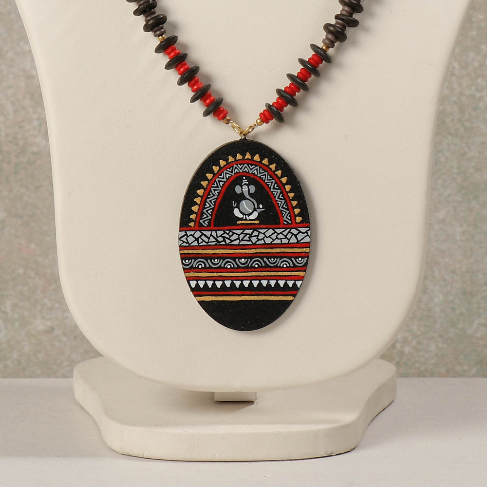 miniature handpainted necklace