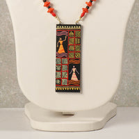 miniature handpainted necklace