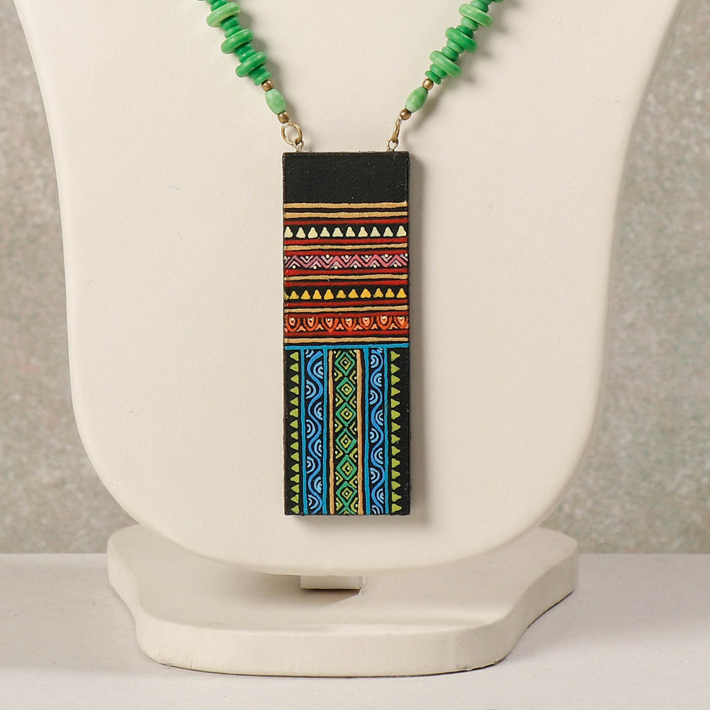 miniature handpainted necklace