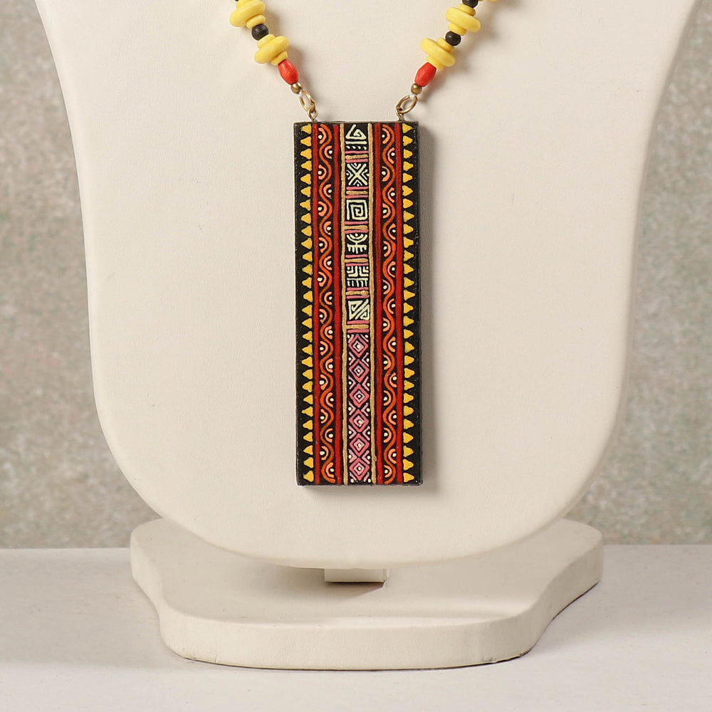 miniature handpainted necklace