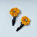  Gulmohar Flower Handmade Tik-Tok Hair Clip (Set of 2) Online l  iTokri.com
