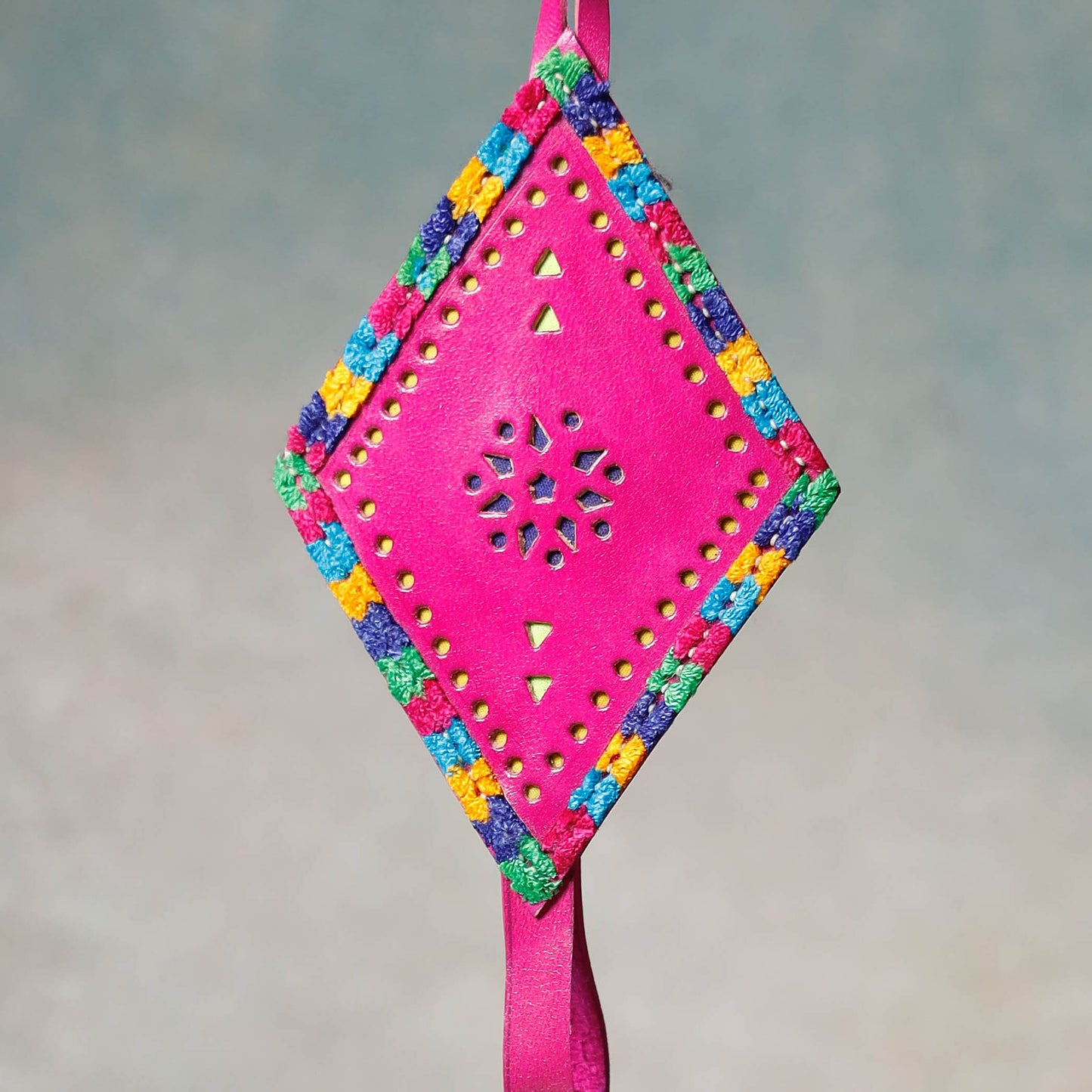 Kutch Copper Coated Bell With Leather Belt - Kite