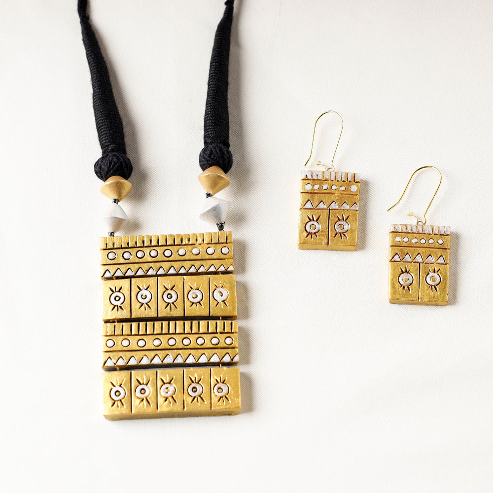 terracotta necklace set 